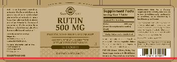 Solgar Rutin 500 mg - supplement