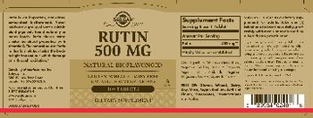 Solgar Rutin 500 mg - supplement