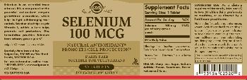 Solgar Selenium 100 mcg - supplement
