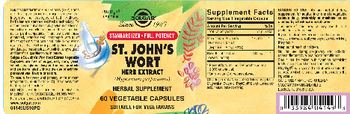 Solgar St. John's Wort '300' Herb Extract - herbal supplement