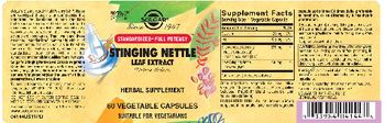 Solgar Stinging Nettle Leaf Extract - herbal supplement
