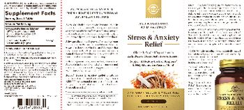 Solgar Stress & Anxiety Relief - supplement