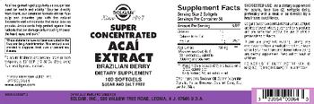 Solgar Super Concentrated Acai Extract - supplement