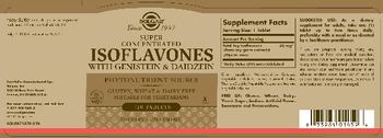 Solgar Super Concentrated Isoflavones with Genistein & Daidzein - supplement
