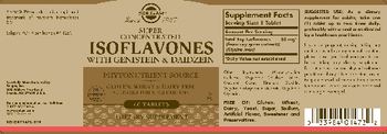 Solgar Super Concentrated Isoflavones with Genistein & Daidzein - supplement