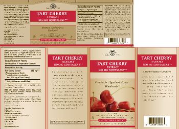 Solgar Tart Cherry Extract - supplement