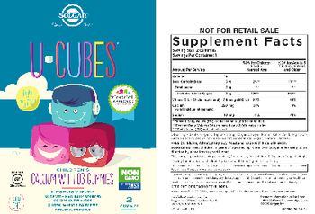 Solgar U-Cubes Children's Calcium with D3 Gummies - supplement