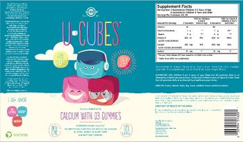 Solgar U-Cubes Children's Calcium With D3 Gummies - supplement