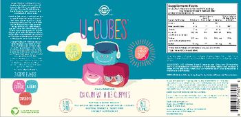 Solgar U-Cubes Children's Calcium With D3 Gummies - supplement