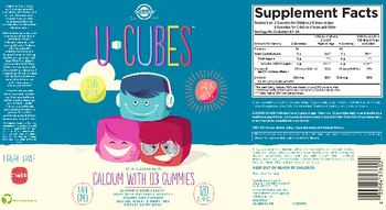 Solgar U-Cubes Children's Calcium with D3 Gummies Strawberry - supplement