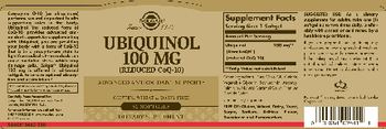 Solgar Ubiquinol 100 mg (Reduced CoQ-10) - supplement