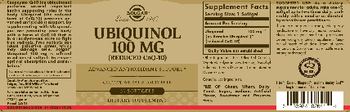 Solgar Ubiquinol 100 mg - supplement