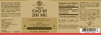 Solgar Vegan CoQ-10 200 mg - supplement