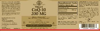 Solgar Vegan CoQ-10 200 mg - supplement