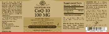 Solgar Vegetarian CoQ-10 100 mg - supplement