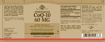 Solgar Vegetarian CoQ-10 60 mg - supplement