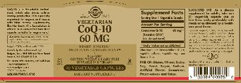 Solgar Vegetarian CoQ-10 60 mg - supplement