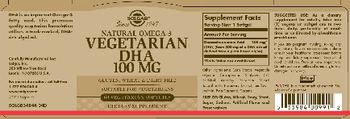 Solgar Vegetarian DHA 100 mg - supplement