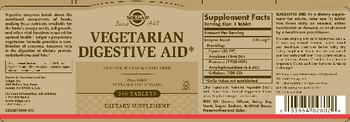Solgar Vegetarian Digestive Aid - supplement