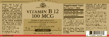 Solgar Vitamin B12 100 mcg - supplement