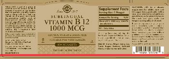 Solgar Vitamin B12 1000 mcg - supplement