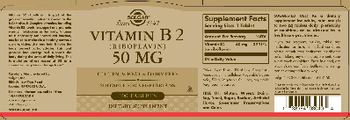Solgar Vitamin B2 50 mg - supplement
