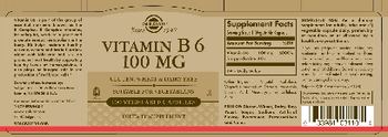 Solgar Vitamin B6 100 mg - supplement