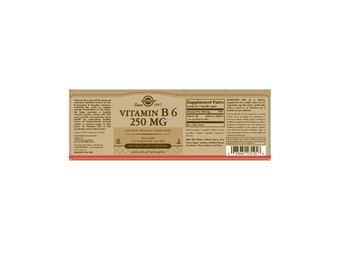 Solgar Vitamin B6 250 mg - supplement