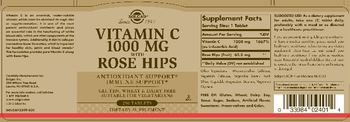 Solgar Vitamin C 1000 mg with Rose Hips - supplement