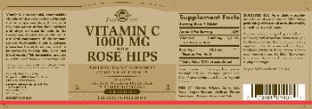 Solgar Vitamin C 1000 mg with Rose Hips - supplement