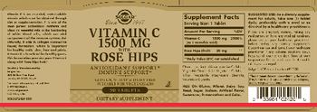 Solgar Vitamin C 1500 mg with Rose Hips - supplement