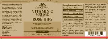 Solgar Vitamin C 500 mg With Rose Hips - supplement