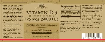 Solgar Vitamin D3 5000 IU - supplement