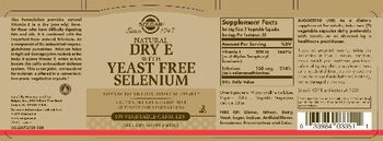 Solgar Vitamin Dry E With Yeast Free Selenium - supplement