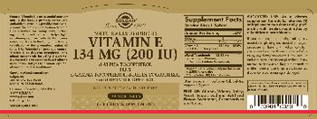 Solgar Vitamin E 134 mg - supplement