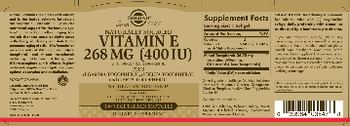 Solgar Vitamin E 268 mg - supplement