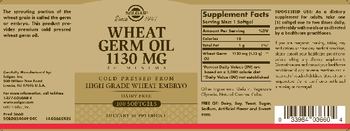 Solgar Wheat Germ Oil 1130 mg - supplement