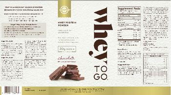 Solgar Whey To Go Chocolate - supplement