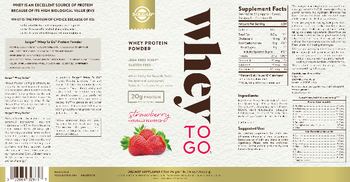 Solgar Whey To Go Strawberry - supplement