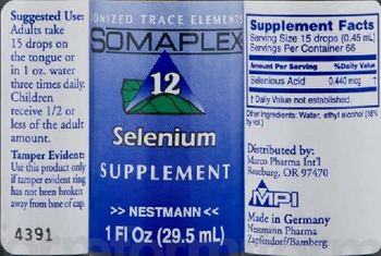 Somaplex 12 Selenium - supplement