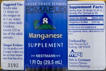 Somaplex 8 Manganese - supplement