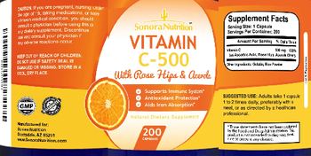 Sonora Nutrition Vitamin C-500 - natural supplement