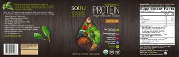 SoTru Organic Protein Vegan Protein Shake Chocolate - supplement