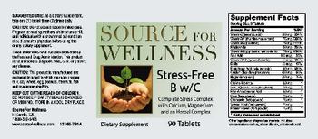 Source For Wellness Stress-Free B W/C - supplement