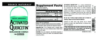 Source Naturals Activated Quercetin - supplement