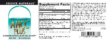 Source Naturals AHCC Plus 500 mg - supplement