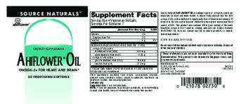 Source Naturals Ahiflower Oil - supplement