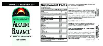 Source Naturals Alkaline Balance - supplement