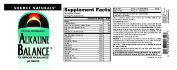 Source Naturals Alkaline Balance - supplement