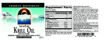 Source Naturals ArcticPure Krill Oil - supplement